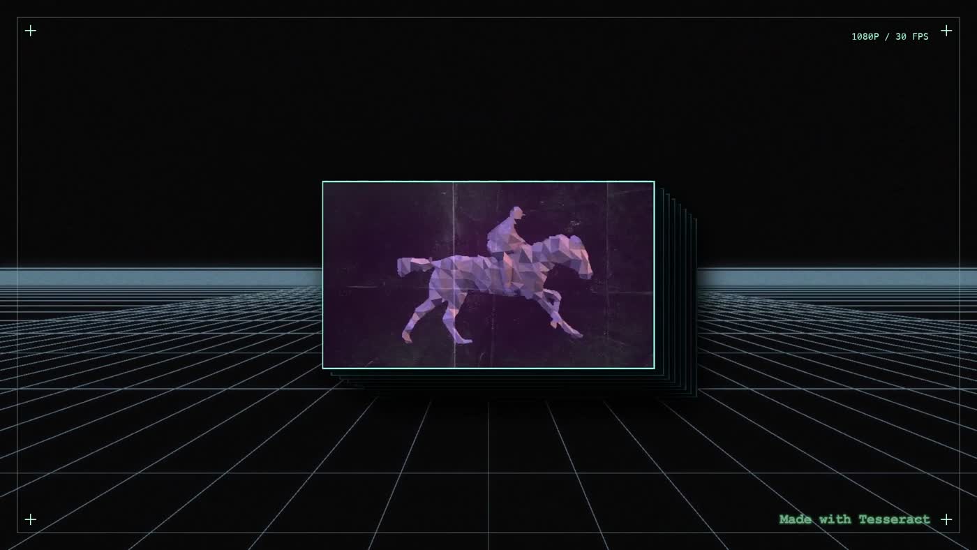 Wireframe motion treatment from the demo