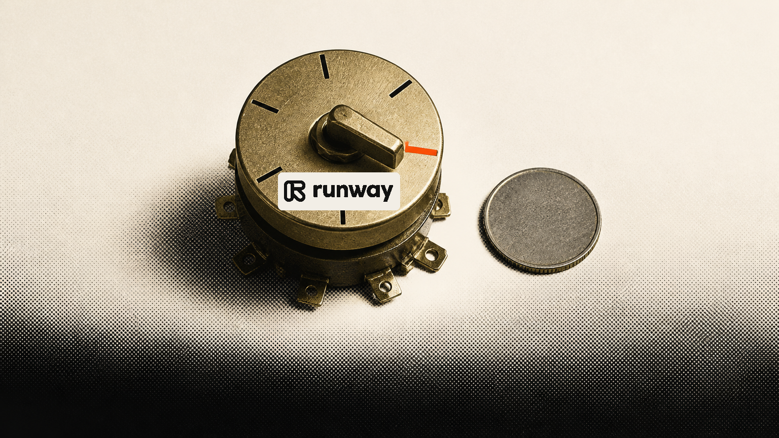 Illustration: Runway's test: a $1 cap cut per-clip video cost 66%