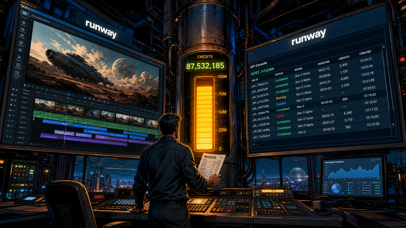 Illustration: Runway Unifies Credit Pools Across Web App and API, Adds Enterprise Sign-Up Bonuses