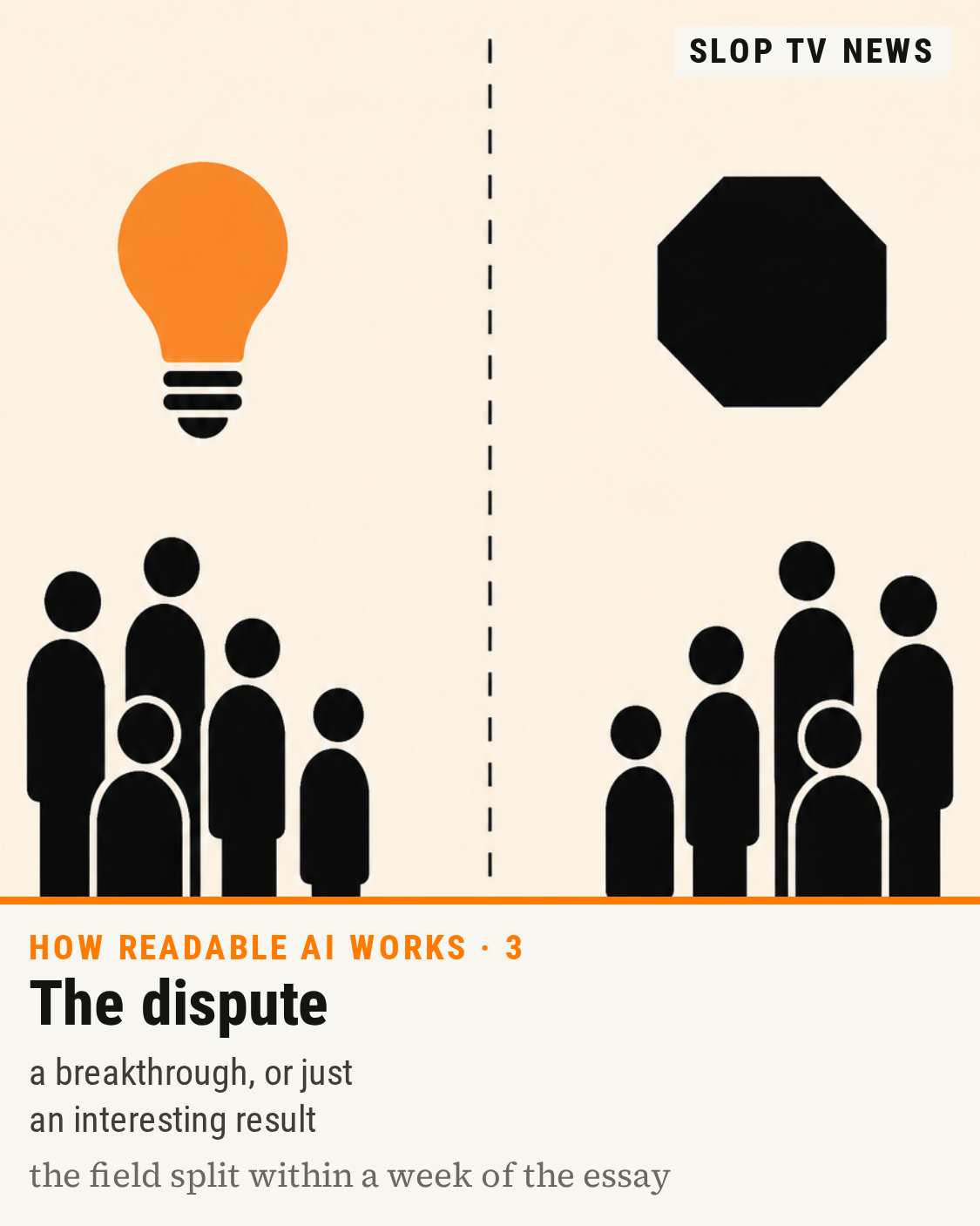 The dispute: a breakthrough, or an interesting result
