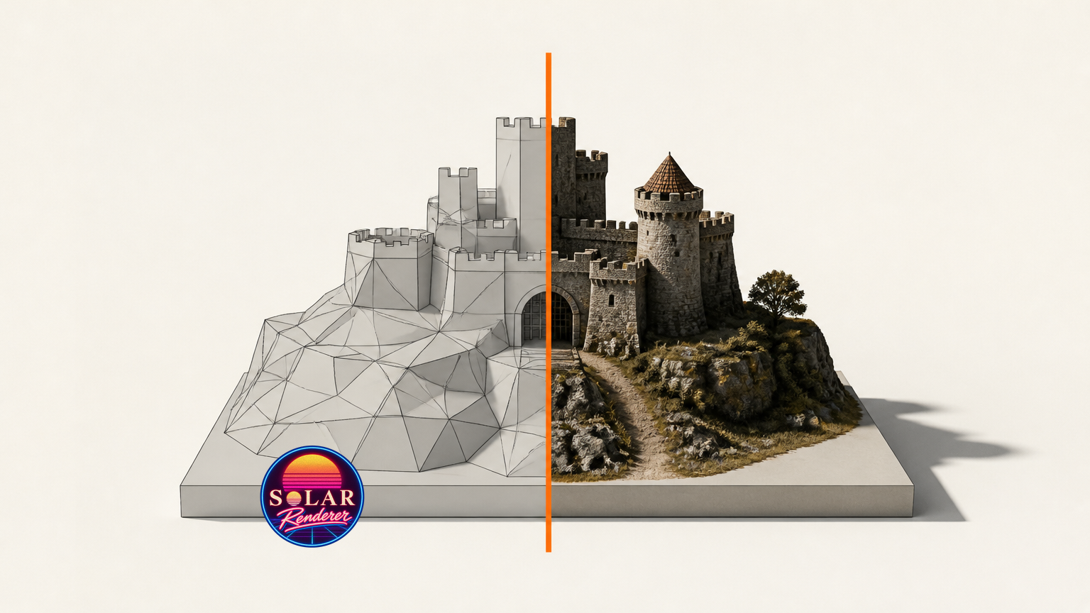 Illustration: SolarRenderer turns game-engine block-outs into video in 4 steps
