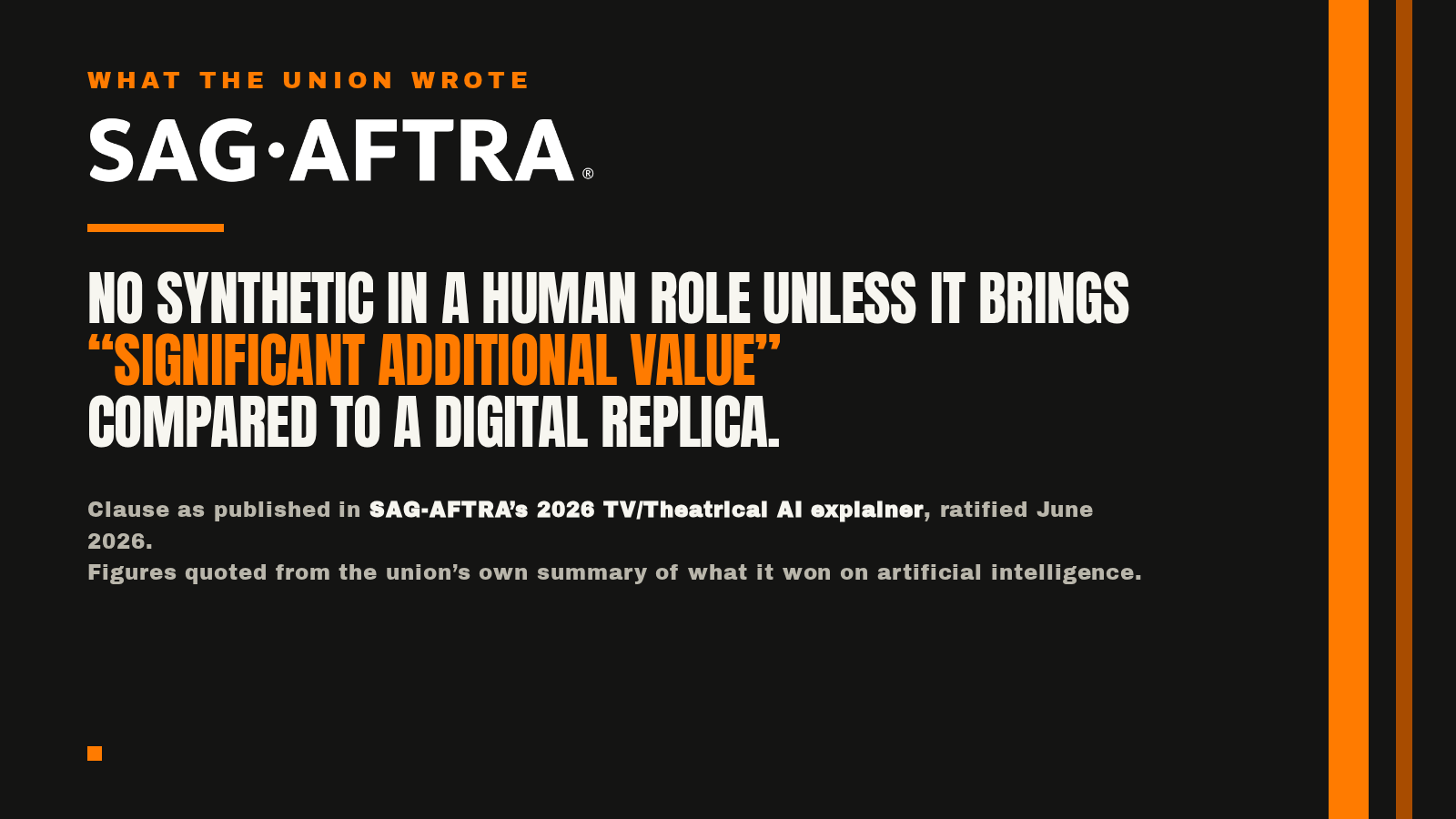 SAG-AFTRA's own artificial intelligence page
