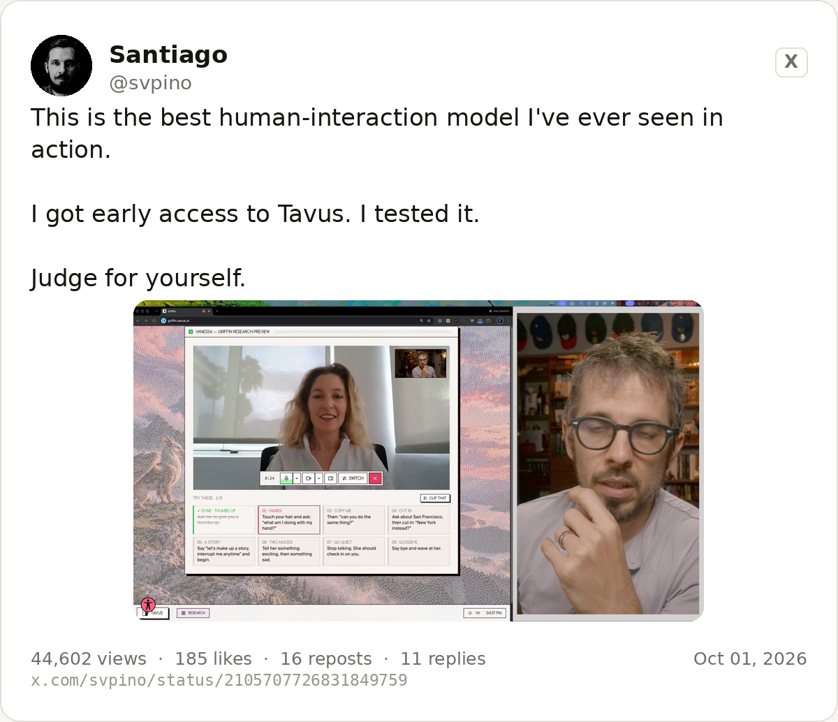 The post by @svpino on testing Griffin