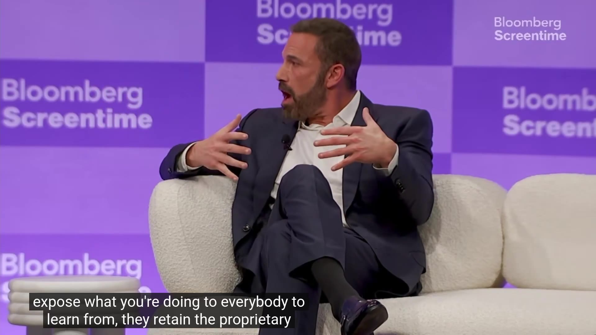 Affleck describing the workflow